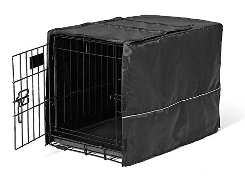 MidWest Homes for Pets Dog Crate Cover, Privacy Dog Crate Cover Fits MidWest Dog Crates, Machine Wash & Dry, Black, 22-Inch