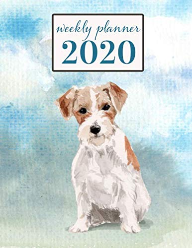 2020 Weekly Planner: Jack Russell Terrier Dogs - Weekly and Monthly Calendar, Diary and Habit Tracker