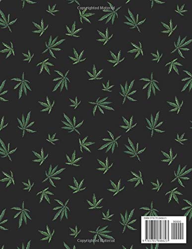 2020 Planner: Yearly Planner - Weekly & Monthly Planner Schedule Agenda with Password Tracker, Budget Tracker, Monthly Snapshot, Priorities, Goals - 8.5" x 11" - Cannabis Marijuana Leaf Pattern