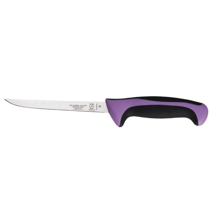 Mercer Culinary Purple Millennia Colors Handle, 6" Narrow Boning Knife