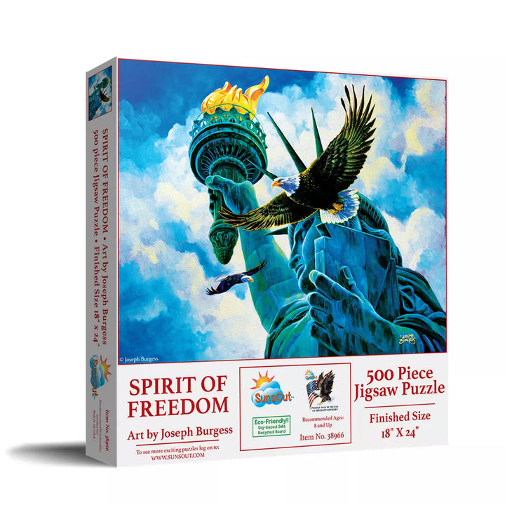 Sunsout Spirit of Freedom 500 Pc Fourth of July Jigsaw Puzzle 38966