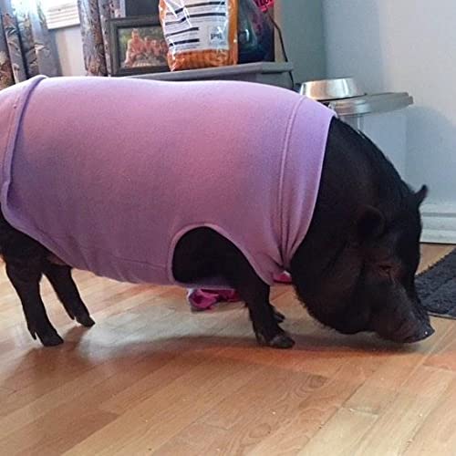 Gooby Stretch Fleece Vest Dog Sweater - Lavender, 6X-Large - Warm Pullover Fleece Dog Jacket - Winter Dog Clothes for Small Dogs Boy - Dog Sweaters for Small Dogs to Dog Sweaters for Large Dogs 6X-Large Length (27.5")