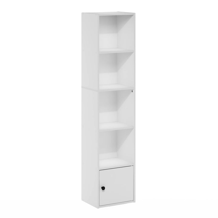 Furinno Pasir 3-Tier Open Shelf Bookcase, White/Green 11003WH/GR 3-Tier Cube