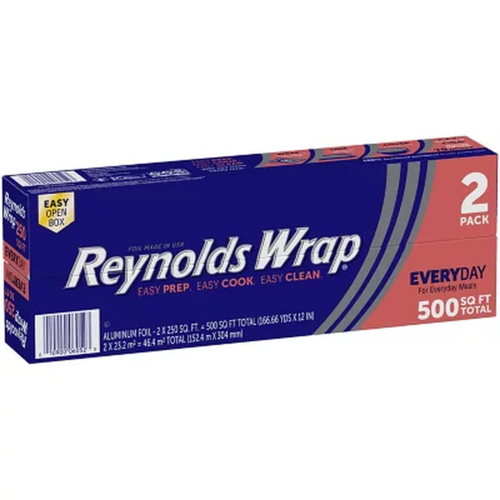 Reynolds Wrap 12" Aluminum Foil 250 Sq. Ft., 2 Ct.