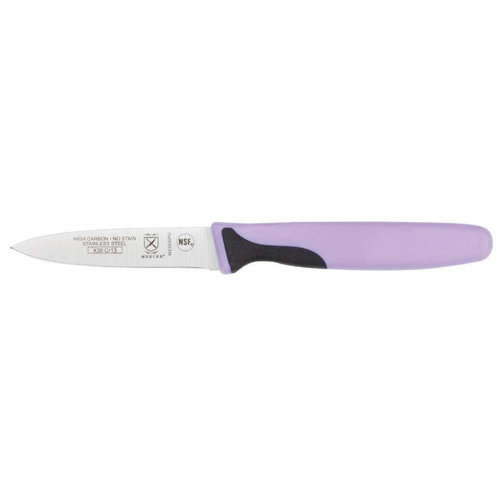 Mercer Culinary Purple Millennia Colors Handle, 3" Slim Paring Knife