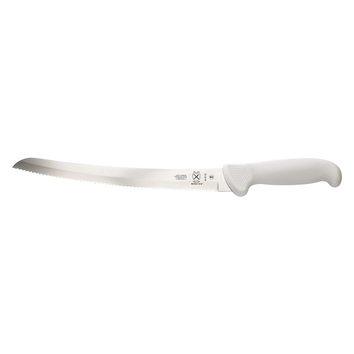 Mercer Culinary Ultimate White 10" Curved Wavy Edge Bread Knife, White Curved Bread Knife 10" Curved Bread Knife (Wavy Edge)