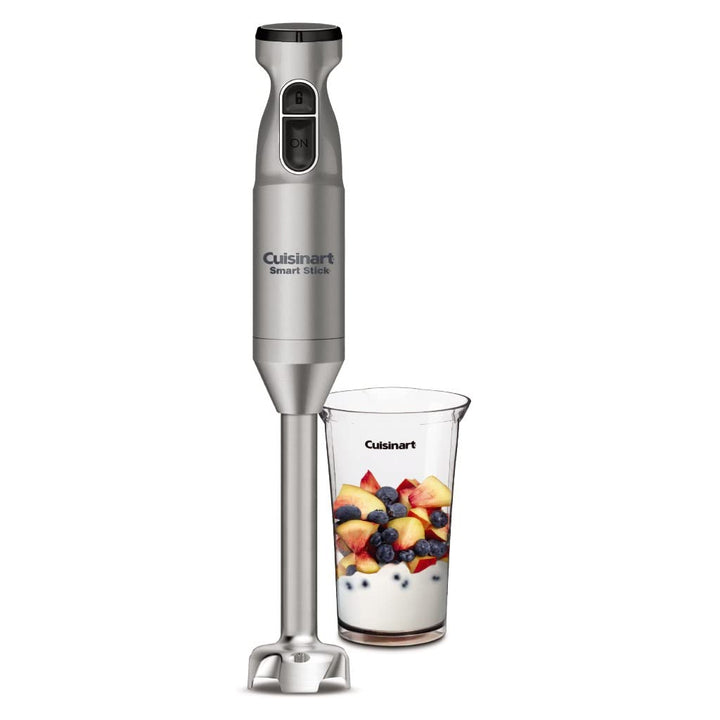 Cuisinart Hand Blender, Smart Stick 2-Speed Hand Blender- Powerful & Easy to Use Stick Immersion Blender-for-Shakes, Smoothies, Puree, Baby Food, Soups & Sauces, Silver, CSB-175SVP1 Two-Speed