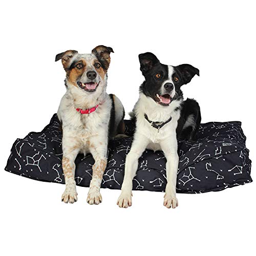 Molly Mutt Small Dog Bed Cover -Rocketman Print - Measures 22”x27”x5’’ - 100% Cotton - Durable - Breathable - Sustainable - Machine Washable Dog Bed Cover 22.0"L x 27.0"W x 5.0"Th Rocketman