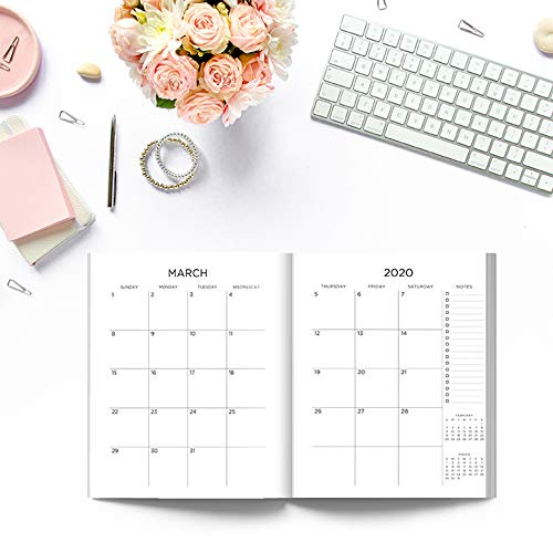 2020 Weekly Planner: January 1, 2020 to December 31, 2020: Weekly & Monthly View Planner, Organizer & Diary: Tropical Leaves on Pink 769-6