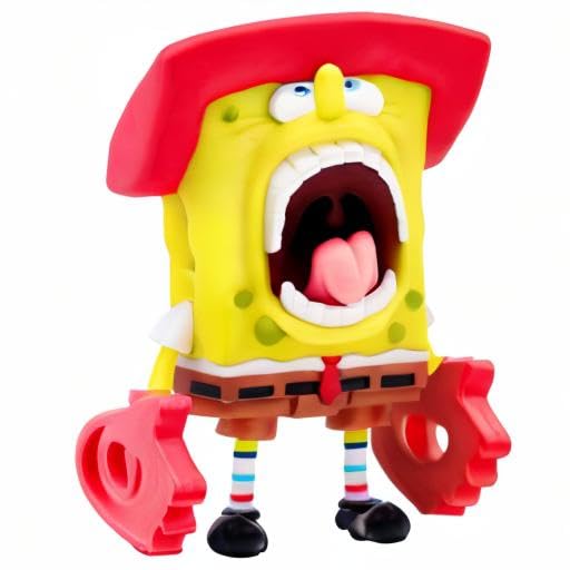 Super7 Spongebob Squarepants KAH-Rah-Tay Spongebob - 3.75" Spongebob Action Figure Classic Cartoon Collectibles and Retro Toys