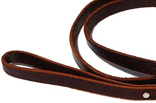 Standard Leather Leash, 5-Feet x 3/4-Inch, Burgundy