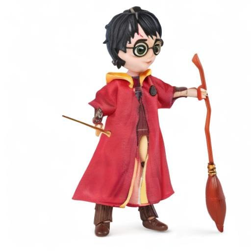 Wizarding World Harry Potter, 8-inch Harry Potter Quidditch Doll Gift Set with Robe and 9 Doll Accessories, 11 Pieces, for Kids