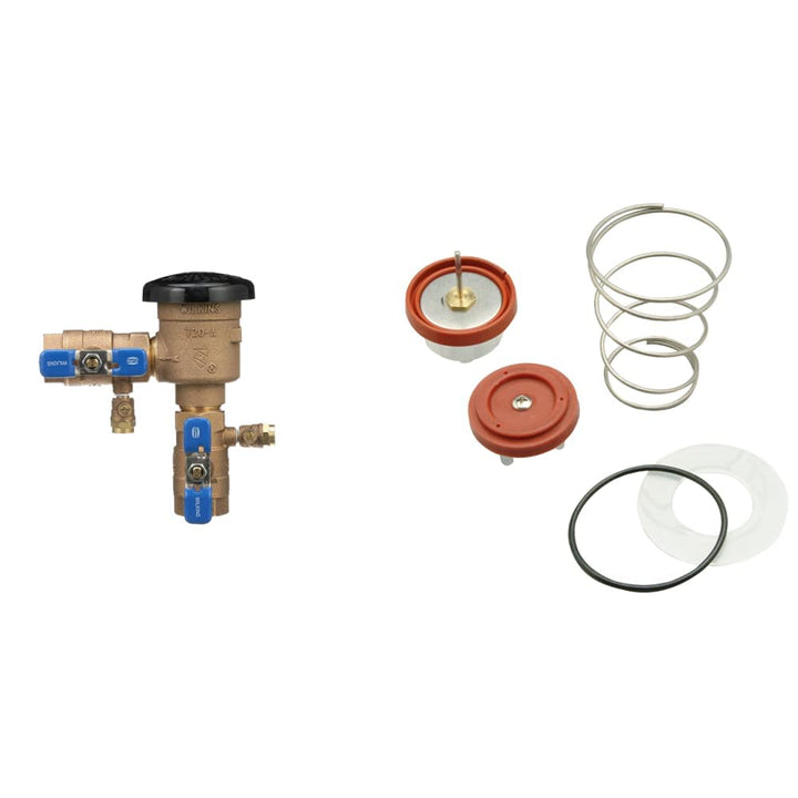 Zurn Wilkins 1-720A 1" 720A Pressure Vacuum Breaker Assembly and Zurn Wilkins RK1-720A 720A Pressure Vacuum Breaker Repair Kit 1 Inch Breaker + Breaker Repair Kit