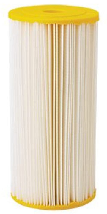 Pentair Pentek ECP50-BB Big Blue Sediment Water Filter, 10-Inch, Whole House Heavy Duty Pleated Cellulose Polyester Replacement Cartridge, 10" x 4.5", Yellow End-Cap, 50 Micron Pack of 1