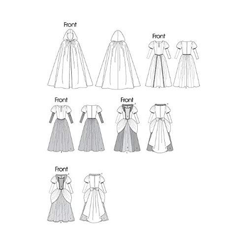 McCall's M6420 Women's Fairy Tale Princess Dress Halloween Costume Sewing Pattern, Sizes S-L