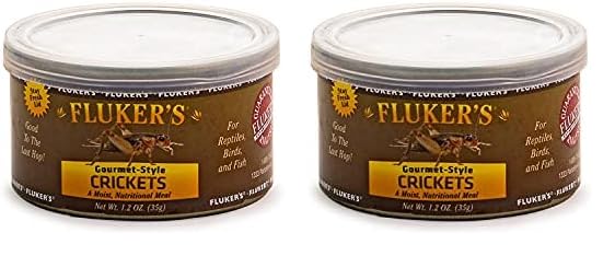 Fluker's Gourmet Canned Food for Reptiles, Fish, Birds and Small Animals, Crickets, 1.2 oz 1.2 Ounce (Pack of 1)