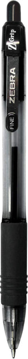 Zebra Pen Z-Grip Retractabe Ballpoint Pen, Fine Point, 0.7mm, Black Ink, 30-Pack