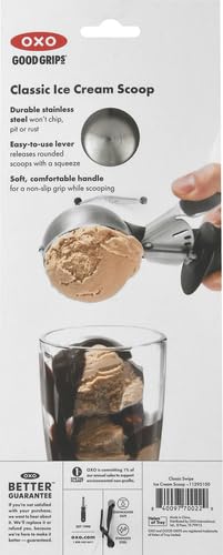 OXO Good Grips Classic Ice Cream Scoop,Black