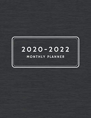 2020-2022 Monthly Planner: Three Year Planner (36 Month), Agenda Schedule Organizer Logbook and Journal, Diary Organizer With Calendar Views and Blank ... Book, 8.5x11 Notebook, Monthly Planner Only