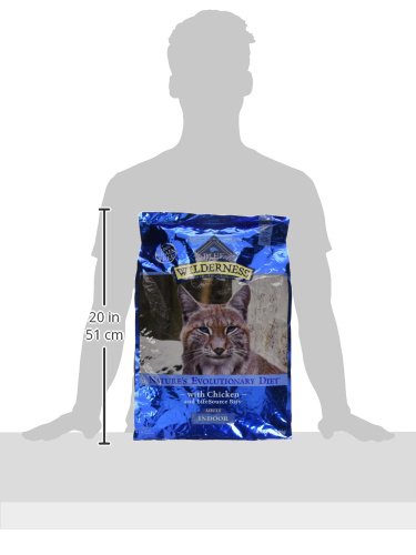 Blue Buffalo Wilderness Nature's Evolutionary Diet High-Protein, Grain-Free Natural Dry Food for Adult Cats, Chicken, 11-lb. Bag 11 Pound (Pack of 1)