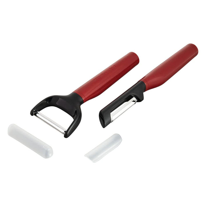 KitchenAid Universal Y and Euro Peeler Set, 8.7-Inch, Empire Red 2 Piece Peeler Set