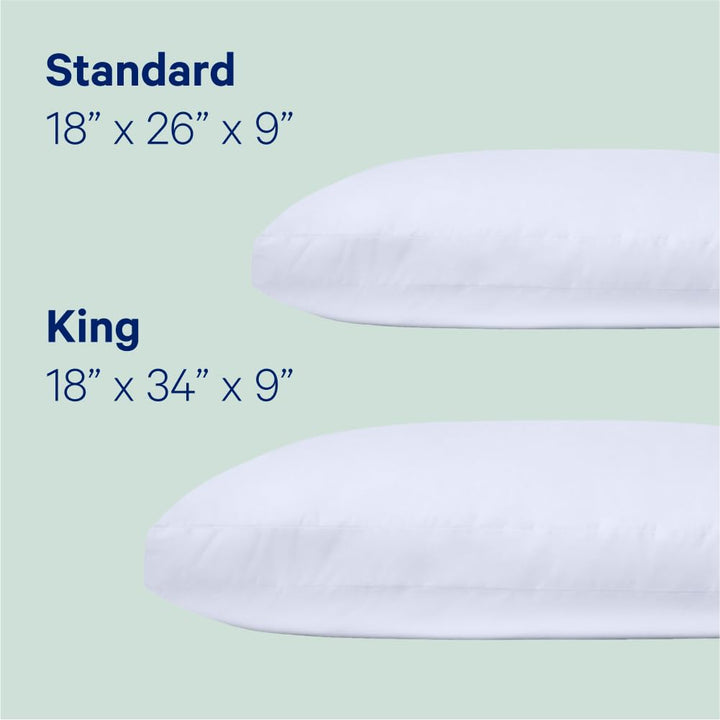 Casper Original Pillow for Sleeping, King, White, Two Pack