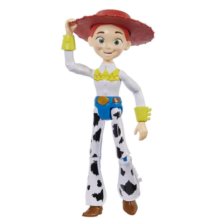 Mattel Disney and Pixar Toy Story Large Action Figure, Posable Jessie Collectible Toy in Signature Cowgirl Look with Removable Hat, 12-inch Scale