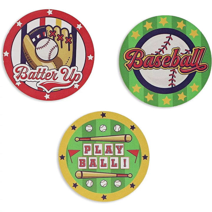 1000-Piece Baseball Stickers Sticker Roll for Party & Greeting Card Seal, 1.5"