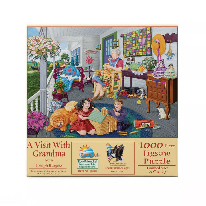 Sunsout a Visit to Grandma'S 1000 Pc Mothers Day Jigsaw Puzzle 38980