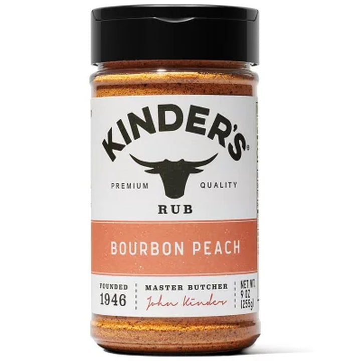 Kinder'S Bourbon Peach Premium Rub and Seasoning 9 Oz.