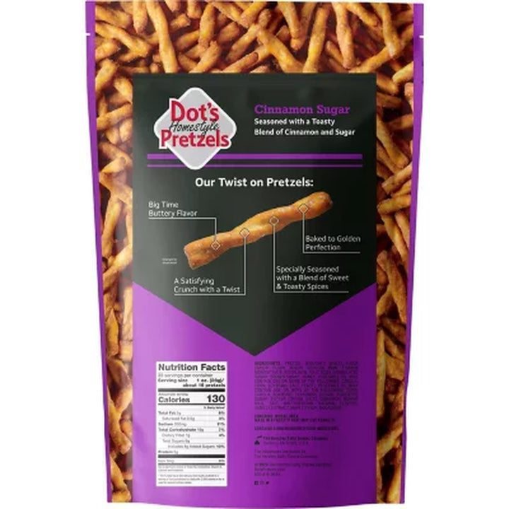 Dot'S Cinnamon Sugar Seasoned Pretzels, 35 Oz.