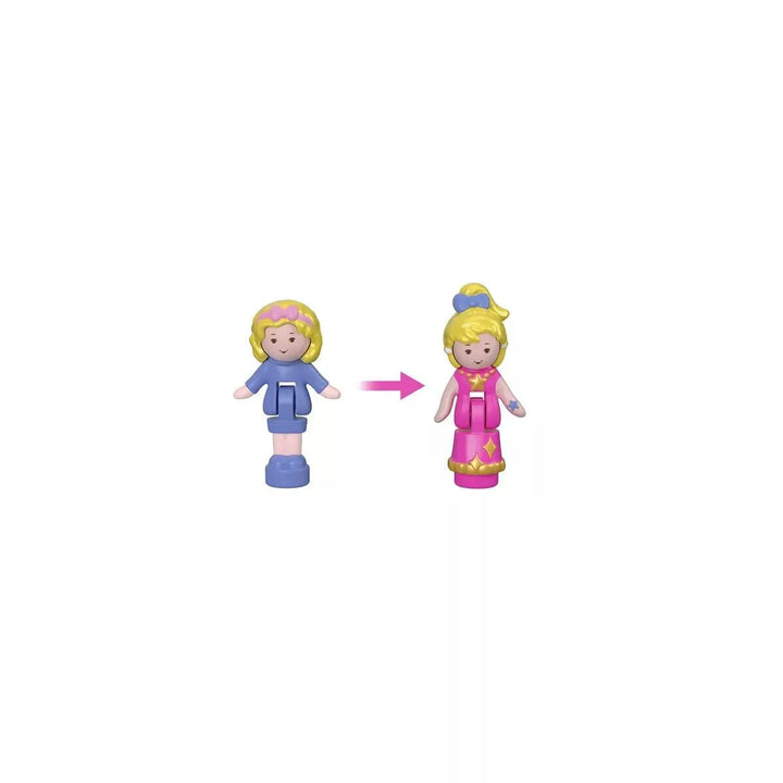 Polly Pocket Keepsake Collection Starlight Dinner Party Compact Playset with 3 Dolls