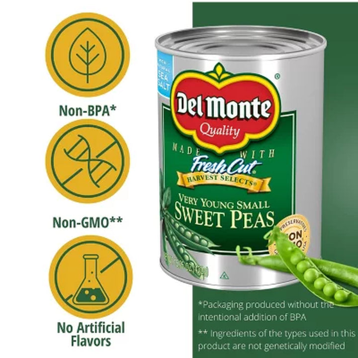Del Monte Harvest Selects Very Young Small Sweet Peas , 15.25Oz., 8Pk.