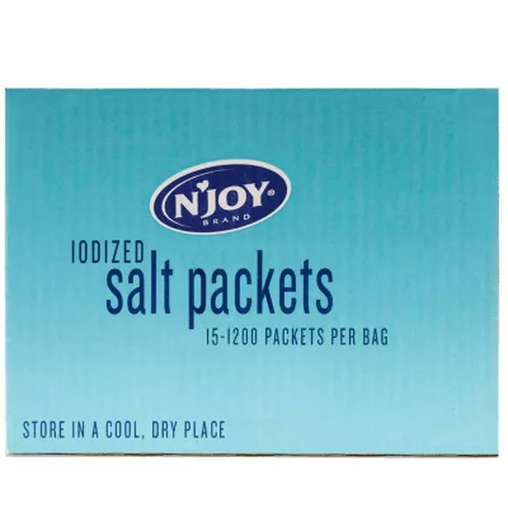 N'Joy Iodized Salt .5 G., 1,200 Ct.