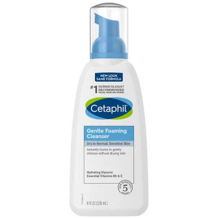 Cetaphil Gentle Foaming Cleanser, 8 Oz., 3 Pk.