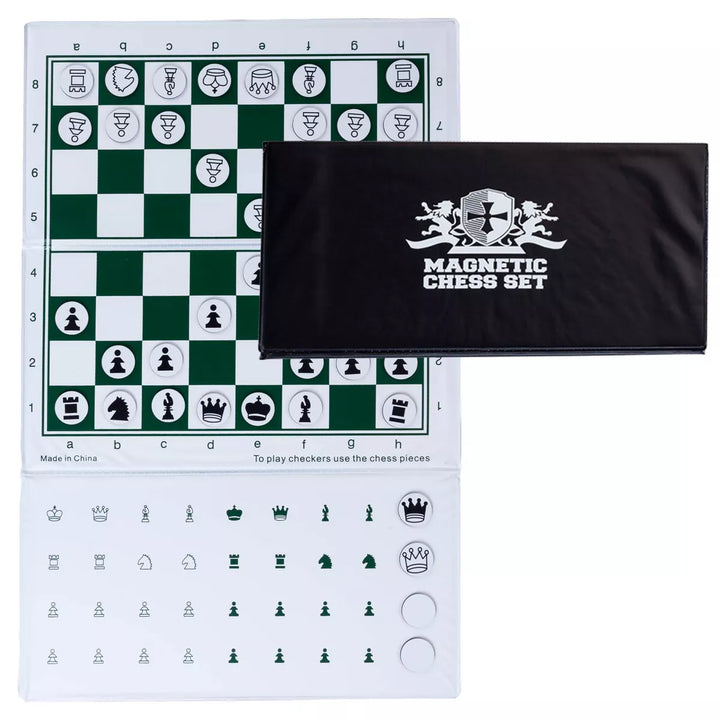 WE Games Magnetic Travel Chess Set Trifold