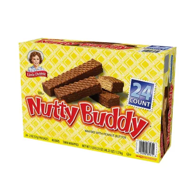 Little Debbie Nutty Buddy Bars 2.1 Oz., 24 Pk.