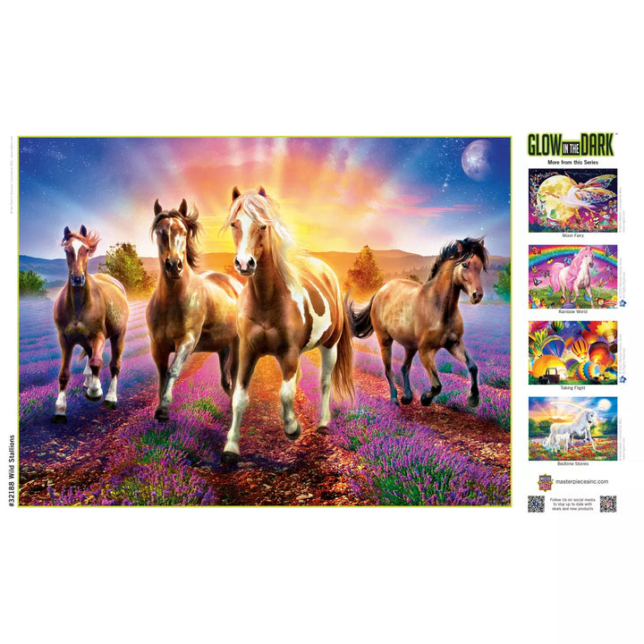 Masterpieces 300 Piece EZ Grip Jigsaw Puzzle - Wild Stallions - 18"X24".