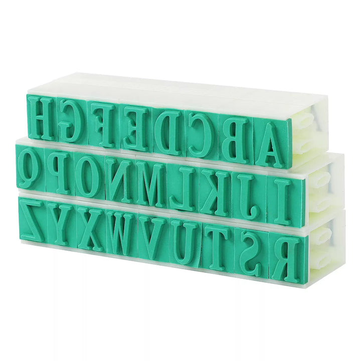 Unique Bargains Craft DIY Rubber Detachable English Alphabet 26 Letters Stamps Set