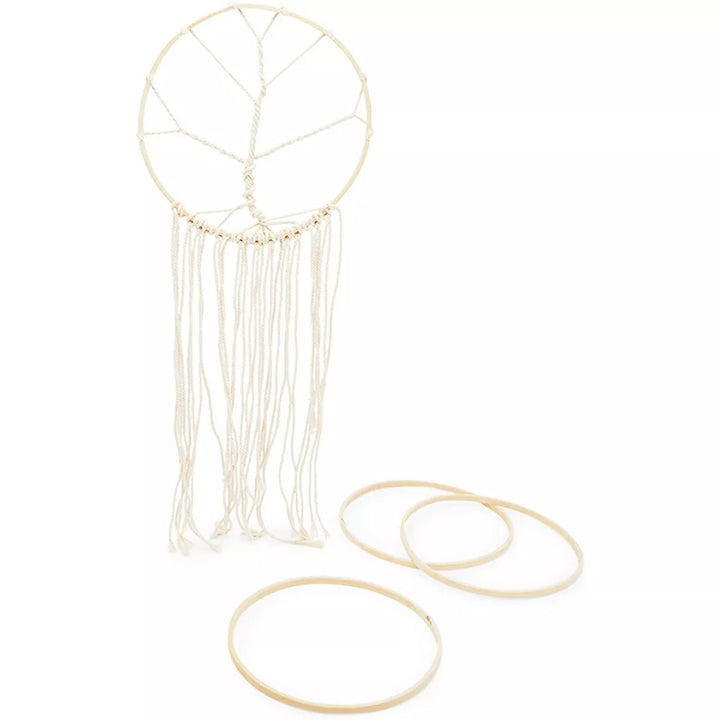 Bright Creations 12 Pack Bamboo Rings for Arts and Crafts, Macrame, and Dreamcatchers (9 In)