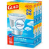 Glad Small Twist-Tie White Trash Bags, Fresh Clean Scent with Febreze Freshness, 4 Gal., 156 Ct.