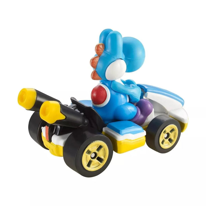 Hot Wheels Mario Kart 1:64 Scale Light-Blue Yoshi Standard Kart Collectible Vehicle