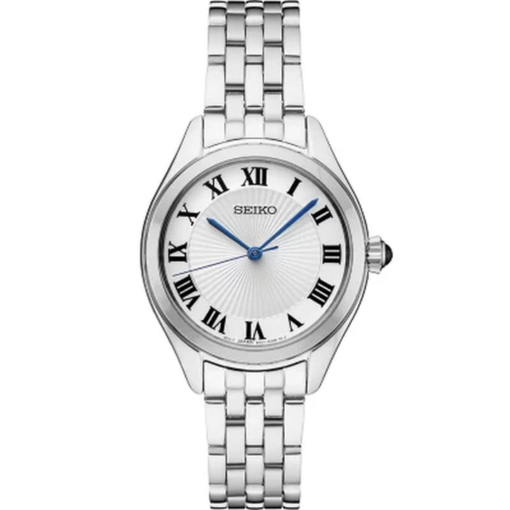Seiko Women'S Stainless Steel White Dial Watch