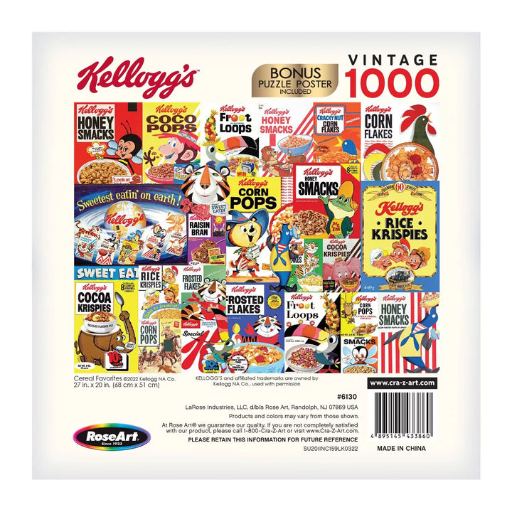 Cra-Z-Art Kellogg'S - Cereal Favorites 1000Pc Jigsaw Puzzle