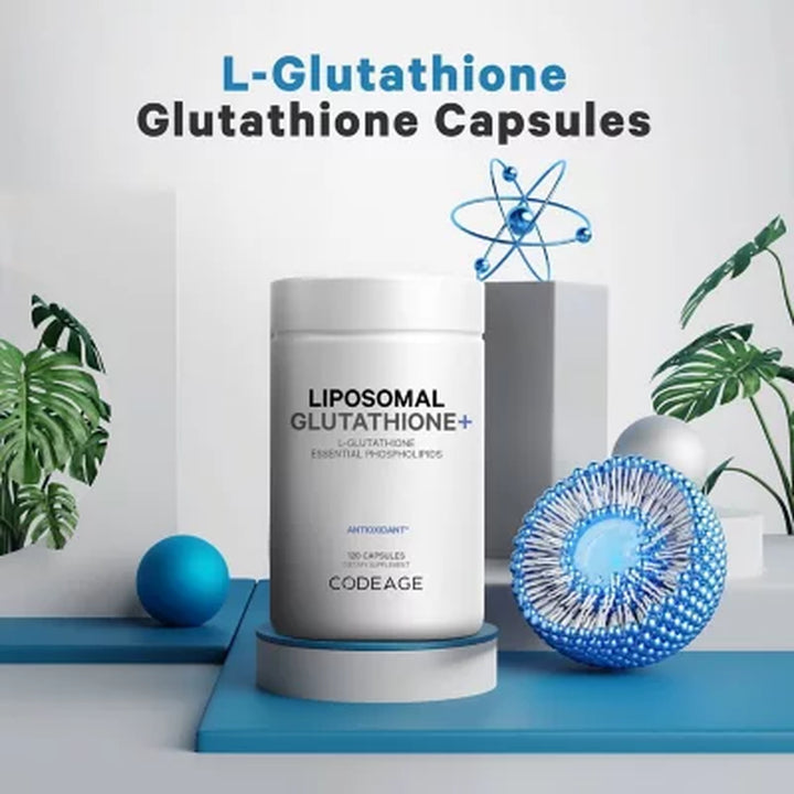 Codeage Liposomal Glutathione Essential Phospholipids Antioxidant Capsules 120 Ct.