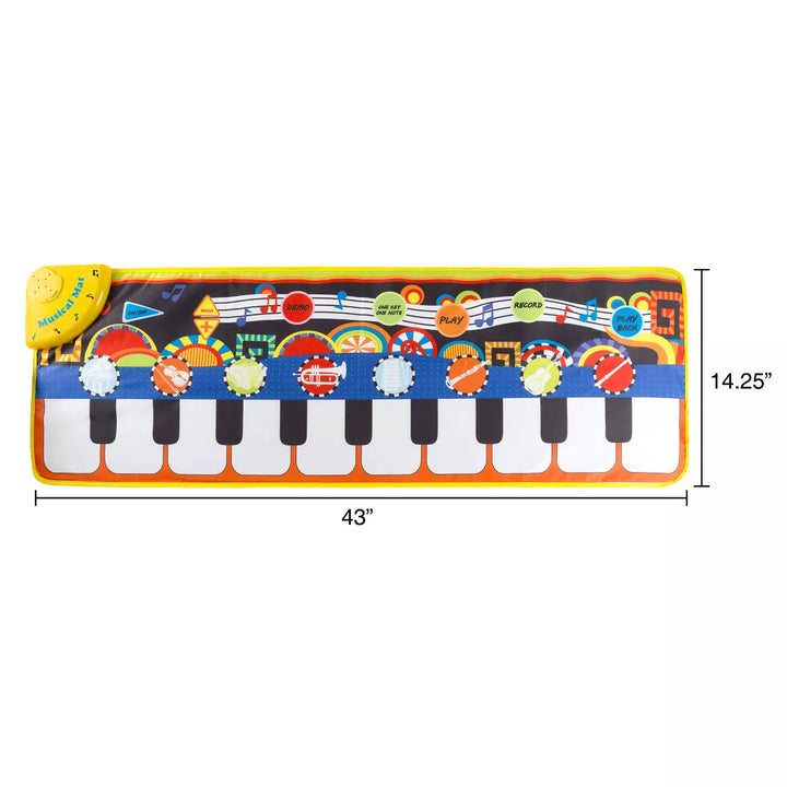 Toy Time Kids' Battery-Operated Musical Piano Step Play Mat