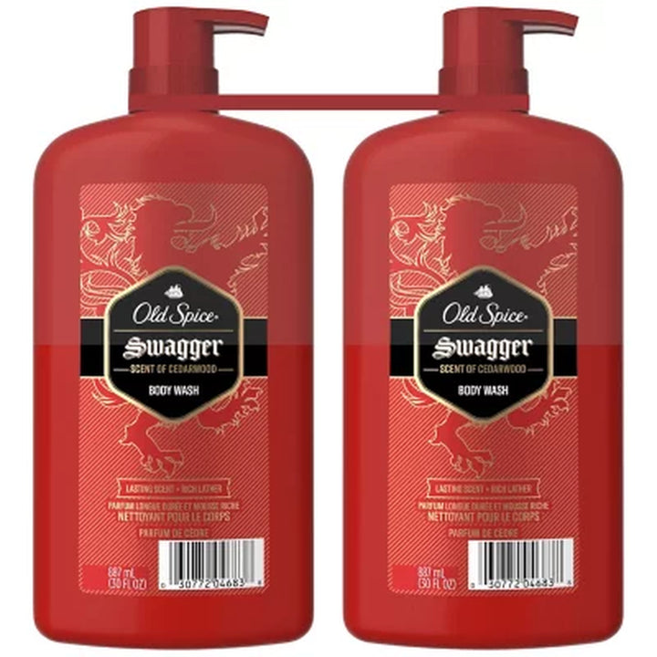 Old Spice Swagger Scent of Confidence Body Wash for Men, 30 Fl. Oz., 2 Pk.