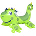 Pool Central Inflatable Spotted Dinosaur Ride-On Pool Float - 46.5" - Green