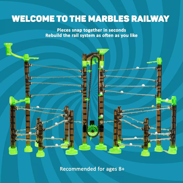 Marble Genius Marble Rails Automatic Chain Lift: Marble Run Playset Accessory, Requires 2 AA Batteries (Not Included)