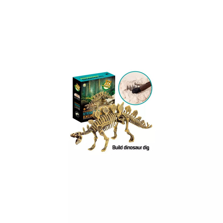 Ready! Set! Play! Link Stegosaurus Dinosaur Skeleton Fossil Excavation Kit